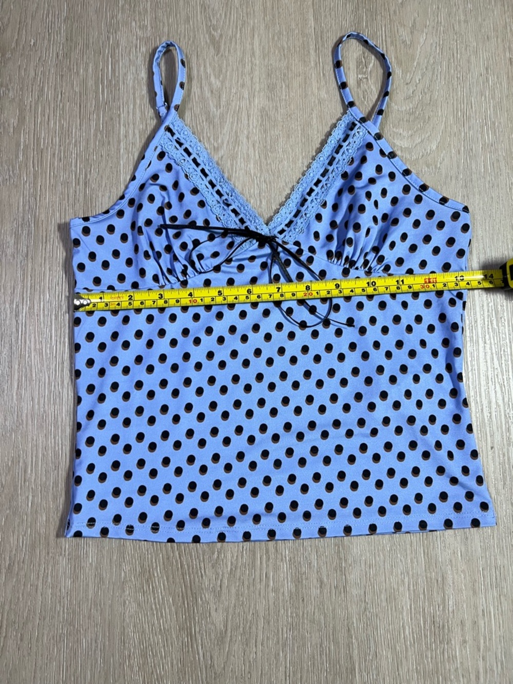 Kimchi Blue Polka Dot Lace-Trim Women’s Small Cami Tank Top Chic Elegant - Picture 5 of 5